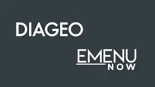 Diageo X eMenu
