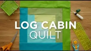 Make an Easy Log Cabin Quilt Block! Quilt Snips