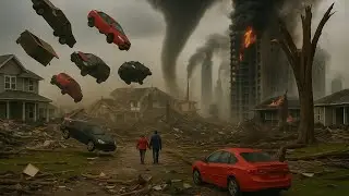 Live Twister Damage in Texas | Giant Hail Wrecks Homes &mdash; Georgia Storm Warning