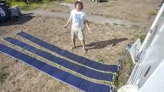 Adapting Solar Panel Rolls to RV Life - HD 1080p - PlacesAndPlatypie.com