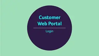 01 Customer Web Portal | Login
