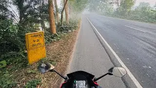 Highway Morning Ride In Winter 5 A.M || The 2 Wheeler Boy