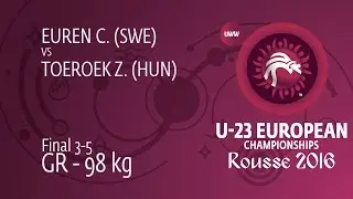 BRONZE GR - 98 kg: Z. TOEROEK (HUN) df. C. EUREN (SWE), 4-1