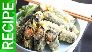 [KpopKcook + Recipe] Deep Fried Laver Roll Recipe(김말이튀김 만들기)