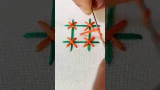 Easy all over embroidery embroidery square design