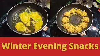 winter evening snacks | palak saker pakora | Maggi Pakora
