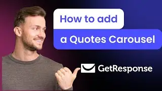 How to add a Quotes Carousel to GetResponse