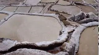 Water Flowing at Maras' Historic Salt Mine in Cusco's Sacred Valley