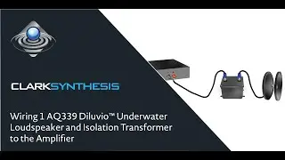 Wiring 1 AQ339 Diluvioᵀᴹ Underwater Loudspeaker and Isolation Transformer to the Amplifier