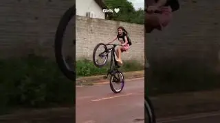 Girls Cycle stunt wheelie #shortsfeed #shorts #viralvideo #girl #cyclestunt #stunt #assamese #new