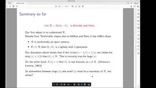 Exploring a family of subgroups of SL(2,C) -- The Riley Slice of Schottky space.