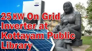 25kw Flyline On-grid- grid- tie system installed in 3 days- kottayam public library -Murickens Group