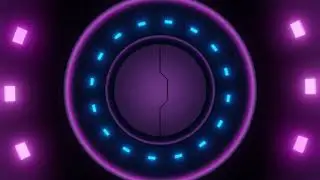 ► FREE Video Background Loop Footage | HD 1080p60 | Futuristic Neon Tunnel #0338 ◄