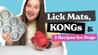 Dog Enrichment: Lick Mats & KONGs + 3 EASY Recipes for Happy Dogs!