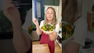 Hot Honey Halloumi Chickpea Salad 🔥