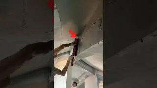 This Is the Trick to Plastering Ceiling Beams Like a Pro