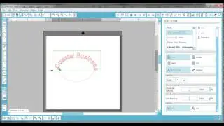 Как создать изогнутый текст в Silhouette Studio