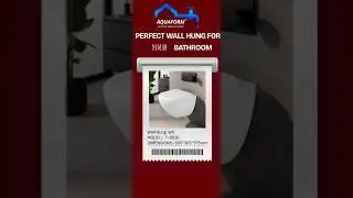Wall hung wc available at aquaform #shorts #bathroom