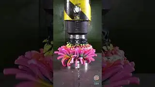 Crushing Colorful Stuff with a100-Ton Hydraulic Press! | Foam, Toys & More #Satisfying #CrushingTime