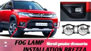 Brezza Fog Lamp LED Light Installation Maruti Genuine Accessories
