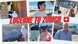 Lucerne to Zurich 🇨🇭 | Train Journey, New Airbnb & Exploring Zurich City | Switzerland Vlog