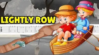 Lightly Row - German Folk Song | EASY VERSION + TAB | FINGERSTYLE