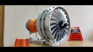 Jet engine design timelapse in Fusion 360.