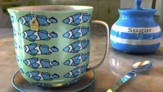 Maya teacup fluid animation