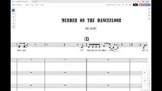Murder on the Dancefloor for Vocal and Big Band