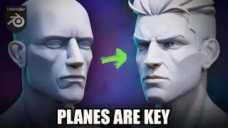 How to Sculpt Stylized Heads in Blender (Planes & Structure)