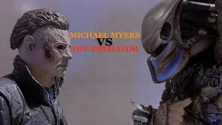 Michael Myers vs The Predator (A NECA Stop Motion)