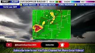First Alert Doppler Radar Showing Multiple Torn-Warn Boxes