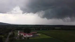 Raw Footage: Supercell and Funnel Cloud Drone Footage - Madison, VA 7/17/22