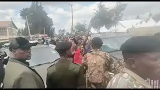 Ruto forced to Cancel roadside rally after local youth held demos outside Nyahururu ACK Church