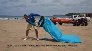 Inflating the Lay Bag Lazy Lounger