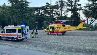 Trasferito in eliambulanza il 56enne rimasto ferito gravemente nell'incidente di oggi sulla Trignina