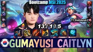 T1 Gumayusi CAITLYN vs APHELIOS ADC - Patch 25.13 NA Ranked | Bootcamp MSI 2025 | lolrec
