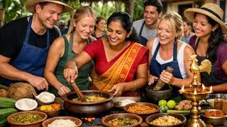 Foreign Tourists Cooking Traditional Sri Lankan Food | Authentic Sri Lanka Cooking Experience