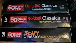 50 Pack dvd chilling, Horror and Scifi box sets