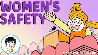 Women's Safety | Modi's Words vs Actions | Cartoon By MANJUL