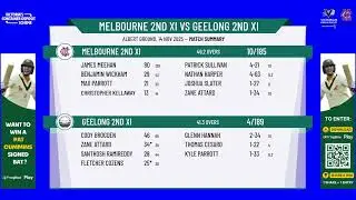 Melbourne 2nd XI v Geelong 2nd XI