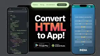 Convert HTML Website into Android App in Minutes! | Earn from Play Store | No Coding Needed 🔥