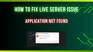 How to Fix Live Server Issue (Application not found problem) #vscode  #liveserver #developertips