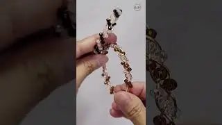 Braided bracele - Free tutorial video link above the title  #shortsvideo #jewelry