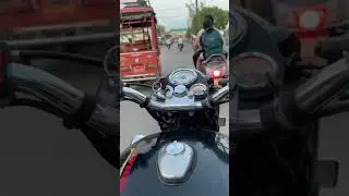 Heavy bullet sound 🔥🤯 don&rsquo;t copy at video 😓😱 #viral #bullet #bike #bulletride #youtubeshort #350