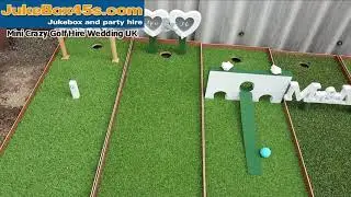 Wedding mini crazy golf hire uk