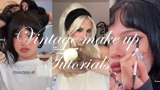 Vintage 60s make up tutorials tiktok compilation 💄 