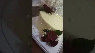 simple engagement cake🎂 | red rose🌹decoration....Simi creations #2022