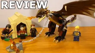 Lego Harry Potter Hungarian Horntail Triwizard Challenge Review Set #75946