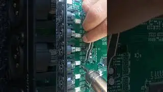 proses pengangkatan ic smd dlms dbx 260 #shorts